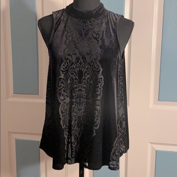 Gypsies & Moondust  Black Velvety Top (Small) - Picture 5 of 9